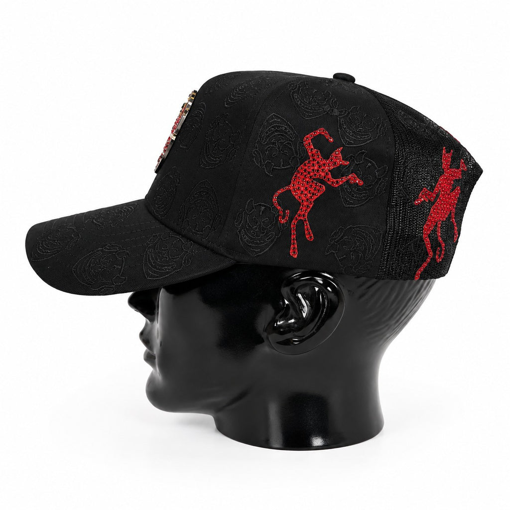 CHUKY HATS - BLACK RED DEMON