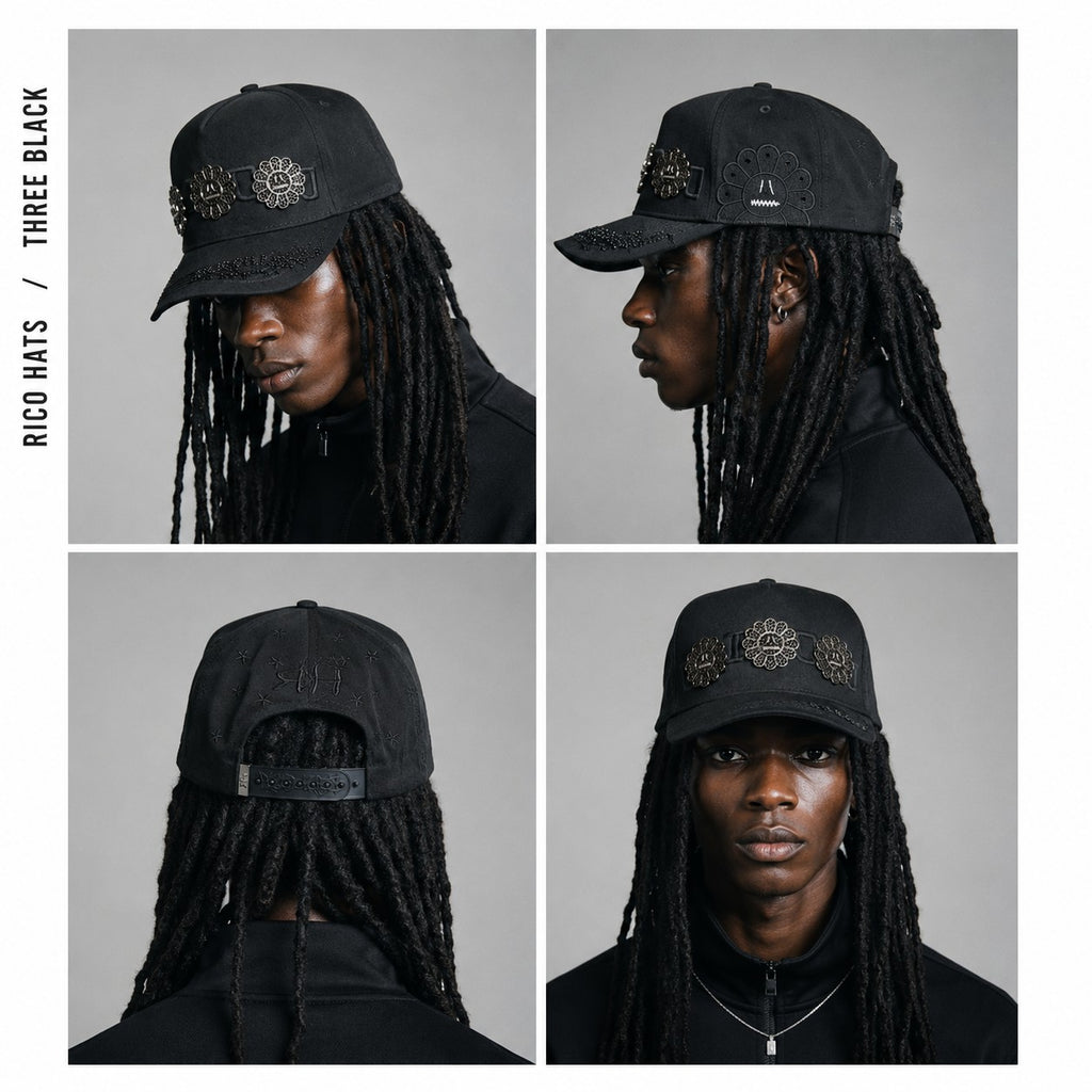 RICO HATS - THREE BLACK